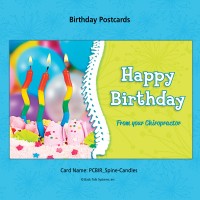 Birthday Postcard - "Spine/Candles"