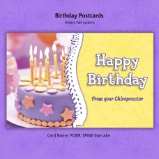 Birthday Postcard - "Spine/Starcake"