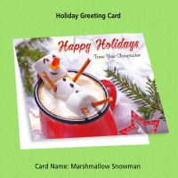 Greeting Card - "Marshmallow Snowman"