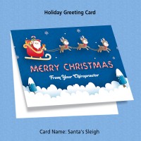 Greeting Card - "Santa's Sleigh"